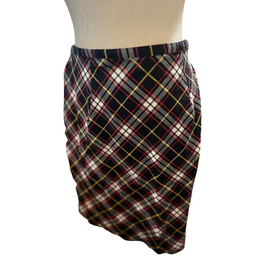 Michael K Company Vintage Plaid Skirt, Size Medium